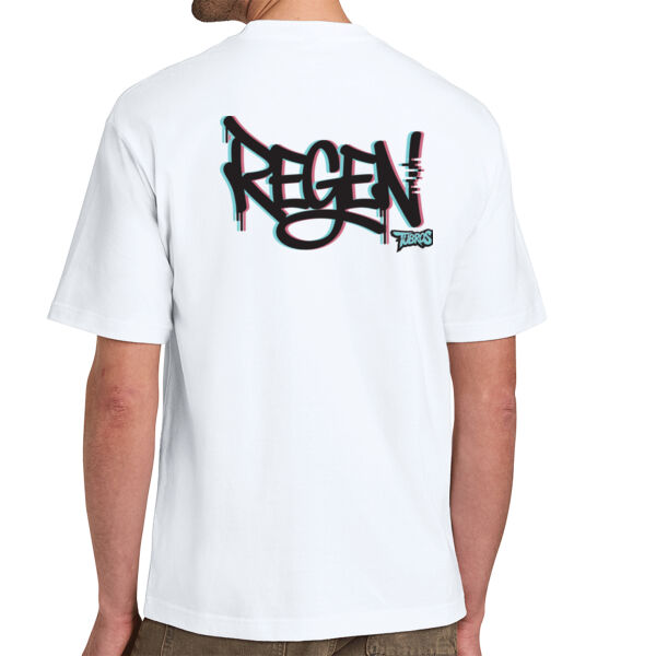 REGEN Glitch Tee – White DT6065 Edition [Boxy Fit] Thumbnail
