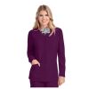 Women's Two-Pocket Snap-Front Stability Warm-Up Scrub Jacket Group Friendly Thumbnail